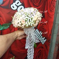 دسته گل تاج عروس ماشین عروس فرمالیته مصنوعی طبیعی|گل مصنوعی|تهران, آهنگ|دیوار