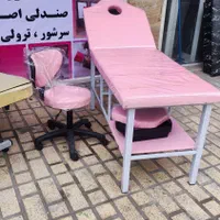 تخت فشیال مژه تتو اپیلاسیون ترولی مدل ۰۸ چوبی فلزی