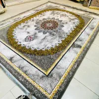 فرش ۳در۴ کلکسیون افشان و‌ ترنج در رنگ بندی|فرش|بم, |دیوار