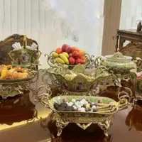 چینی های سبز  فلورانس سرمه ای سفید کرم طلاکوب|ظروف سرو و پذیرایی|ری, ملک‌آباد|دیوار