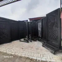 درب طرح نخل عرض ۱۱۷در ارتفاع ۲۱۷اهن الات افق رشت|مصالح و تجهیزات ساختمان|رشت, فرزانه|دیوار