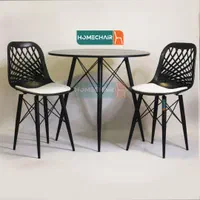 میز و صندلی دو نفره دایانا پایه آهنی صادراتی|میز و صندلی غذاخوری|کرمان, |دیوار