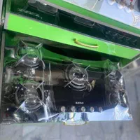 اجاق گاز ۵شعله صفحه شیشه رومیزی مدل M8|اجاق گاز و لوازم برقی پخت‌وپز|رشت, رشتیان|دیوار