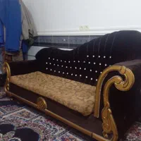 مبلمان هفت نفرباجلومبلی وچهار عددچهار پایه پزیرایی|مبلمان خانگی و میز عسلی|دهدشت, |دیوار