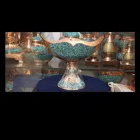 کشکول مس فیروزه کوب|صنایع دستی و سایر لوازم تزئینی|اصفهان, محله سفلی|دیوار