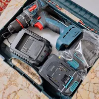 دریل شارژی آلمانی BOSCH قوی براشلس دلر چکشی|ماشین‌آلات صنعتی|مشهد, امیرآباد (بصیرت)|دیوار