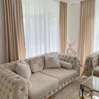 پرده پانچی بدون نیاز به آستری حریر کتن|پرده، رانر، رومیزی|تهران, عبدل‌آباد|دیوار