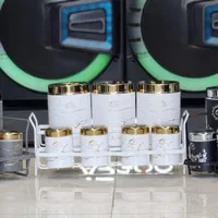 پاسماوری ۸ پارچه طرح سنگ درب طلایی تمان استیل|ظروف سرو و پذیرایی|قم, شهرک فاطمیه|دیوار