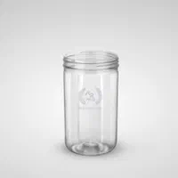 ظرف جار پلاستیکی طرح سزار450سی سی بدون درب، پت