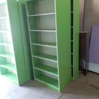 کتابخانه ساده|کتابخانه، شلف، قفسه‌های دیواری|قم, زاویه|دیوار