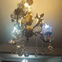 لوستر سه‌شاخه برنزی2عدد