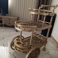 میزبار چوبی طلایی