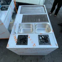 مبله فر طرح ساندویچی ۶ لگن تاپینگ روی گاری طلایی