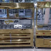 میز کار بازار طلایی استیل تاپینگ فر ساندویچی