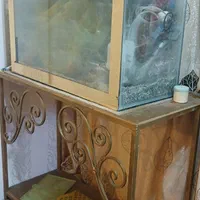 اکواریوم کامل با میز ابعاد۸۰ طول ارتفاع۴۶ عرض۳۵|ماهی|اهواز, معین زاده|دیوار