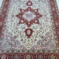 فرش۳متری هریس تبریز گل ابریشم ۵۰رج اقتصادی وشرایطی