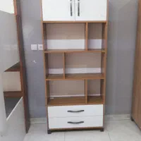 قفسه ویترین کتابخانه دو درب دو کشاب|کتابخانه، شلف، قفسه‌های دیواری|اصفهان, عطار نیشابوری|دیوار