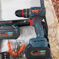 دریل شارژی آلمانی BOSCH قوی براشلس دلر چکشی|ماشین‌آلات صنعتی|مشهد, امیرآباد (بصیرت)|دیوار