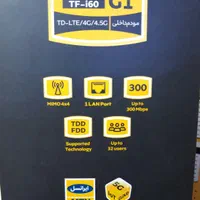 مودم ایرانسل TF-i60 G1 td-lte به همراه سیم دوقلو|مودم و تجهیزات شبکه|شیراز, زند|دیوار