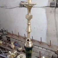 قلیان میوه ای قهوه خونه مدل گلابی وکعبه جنس برنجی|کلکسیون و سرگرمی|تبریز, |دیوار