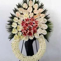 تاج گل ارغوان ختمی ترحیم و تبریک افتتاحیه عزا