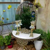 سرویس آیینه و شمعدان و میز عروس روکش نقره سایز ۷۰|آینه|تهران, یاخجی آباد|دیوار