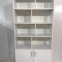 کمد شبکه ای ملامینه و ام دی اف وکیوم شلف کتابخونه|کتابخانه، شلف، قفسه‌های دیواری|تبریز, |دیوار