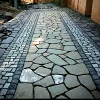 سنگ ورقه ای لاشه فرش کوبیک قلوه سنگ پسکوهک کیوبیک|مصالح و تجهیزات ساختمان|شیراز, شهرک بزین|دیوار