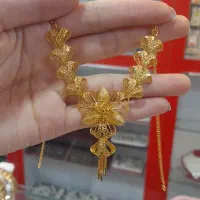 گردنبند جدید نقره باابکاری طلا 24|جواهرات|اصفهان, آبشار|دیوار