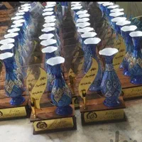 تندیس طرح بته جغه میناکاری صنایع دستی اصفهان|صنایع دستی و سایر لوازم تزئینی|اصفهان, باتون|دیوار