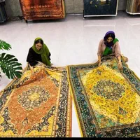 فرش دستباف گونه سبک ابریشم گل زنده ۱۰۰رنگ|فرش|اهواز, پادادشهر|دیوار