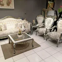 مبل استیل‌کلاسیک‌طرح‌جدید گندم|مبلمان خانگی و میز عسلی|کرج, حصارک پایین|دیوار