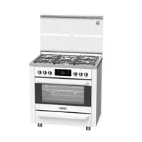 اجاق گاز فردار آلتون سفید روی استیل سری MX5W