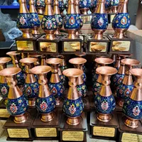 تندیس میناکاری وان یکاد و مس و پرداز فیروزه کوبی|مجسمه، تندیس، ماکت|اصفهان, باغ فدک|دیوار