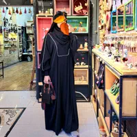 مانتو عبایی سوزن دوزی عباژیله عبا*کیمونو اربعین|لباس|شیراز, سیاه سنگ|دیوار
