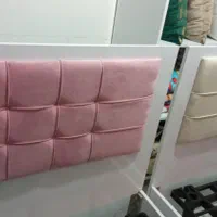 تخت یک نفره سفید و قهوه ای همراه با کفه پلیمری|تخت و سرویس خواب|کرمانشاه, |دیوار