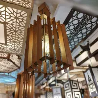 لوستر آویز تک شاخه چوبی کد۱۴|لوستر و چراغ آویز|تبریز, |دیوار