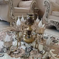لوستر 8 شعله برنز|لوستر و چراغ آویز|شیراز, احمدآباد|دیوار
