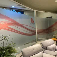 برچسب پارتیشن شیشه ماتکن چاپ دودی و رفلکس کننده