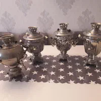 سماور برنجی روسی برقی|سماور، چای‌ساز، قهوه‌ساز|تهران, جنت‌آباد جنوبی|دیوار