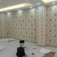 نصب نصاب فروش کاغذدیوار پوسترگفپوش فوم پشت چسبدار|خدمات پیشه و مهارت|رشت, فلسطین|دیوار