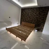 تختخواب دو نفره ژاپنی تمام چوب تخت خواب چوبی|تخت و سرویس خواب|تهران, بهاران|دیوار