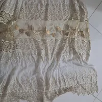 پرده کتان با گلدوزی|پرده، رانر، رومیزی|یزد, |دیوار