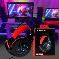 هدفون گیمینگ RGB اورجینال سیمی poly gold مدل 6920|لوازم جانبی موبایل و تبلت|شیراز, تحویلی|دیوار