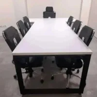 میزکنفرانس 4 نفره 6 نفره پایه فلزی  اداری|دفتر کار|کرج, چهارصد دستگاه|دیوار