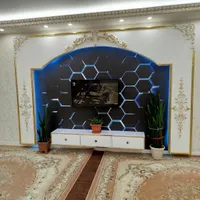 نقاشی ساختمان کاغذ دیواری پرده زبرا برچسب پوستر 3D|خدمات پیشه و مهارت|پارس‌آباد, |دیوار
