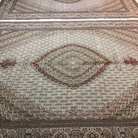 فرش جفت۱۲متری(۲۴متر)نقشه ماهی،رج۴۰،متن کرم