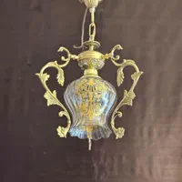 لوستر آشپزخانه برنز عاشری شعبه اشراق
