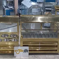 میز کارنمانورد استیل سالادمخلفات فلافل فر ساندویچی