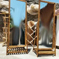 آینه قدی چوبی متحرک